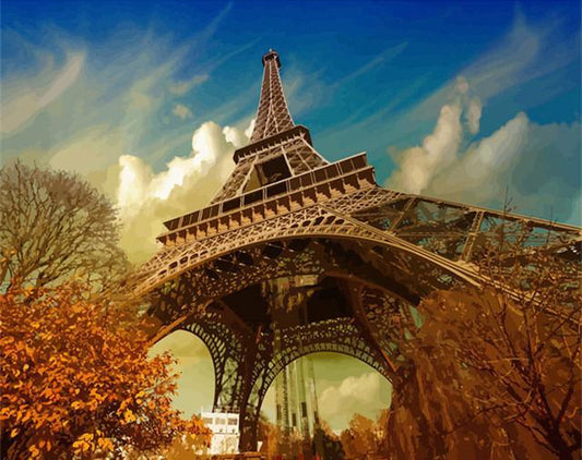 Tour Eiffel   Peindre par numéros