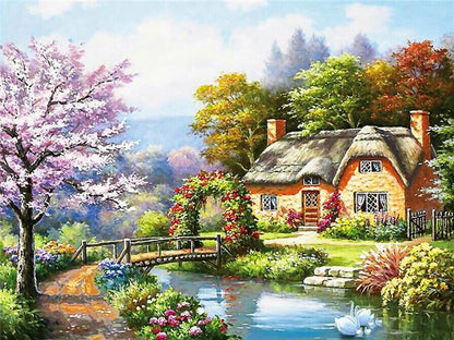 Castle Landscape Paint by Numbers
