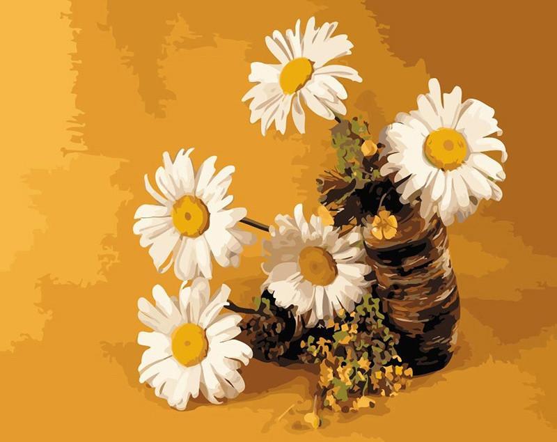 Peindre des marguerites par numéro