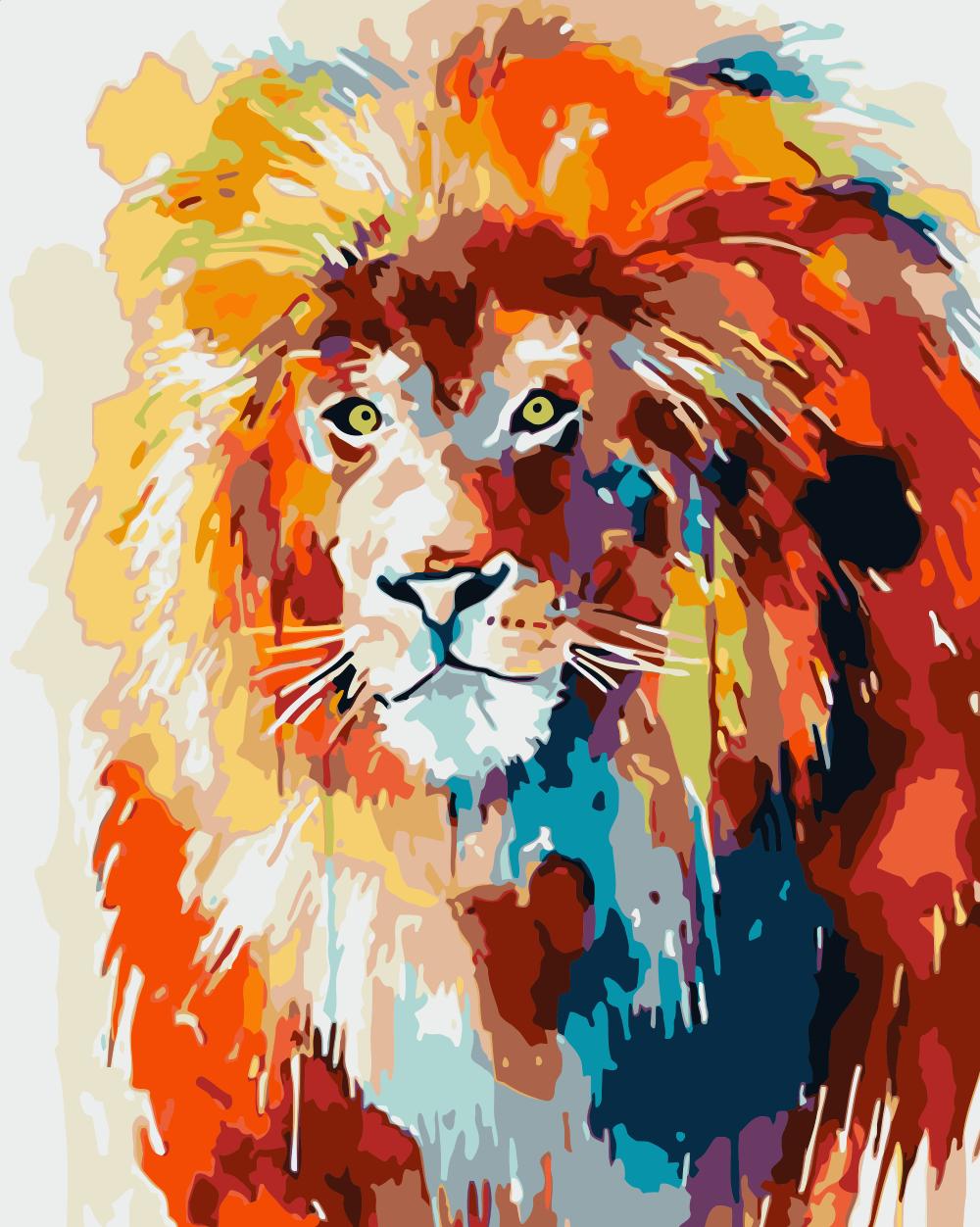 Lion Peinture par numéros