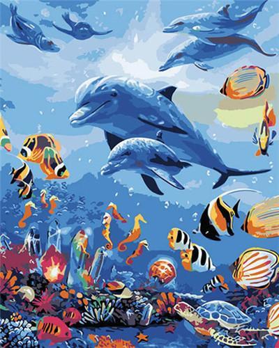 Whale Paint by Numbers