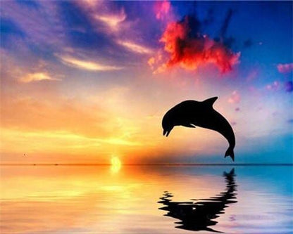 Leaping Whale Paint by Numbers
