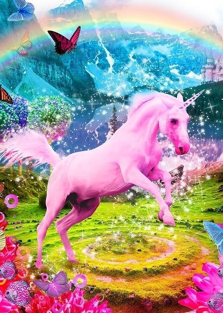 Cheval rose Peinture par numéros