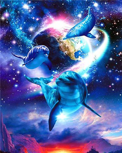 Fantasy Whale Paint by Numbers