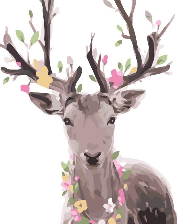 Sika cerf Peinture par numéros
