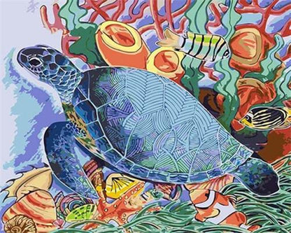 Tortue - Peinture par numéros