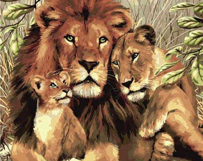 Lions Paint by Numbers