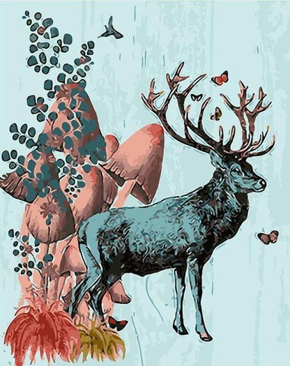 Sika cerf Peindre par numéros