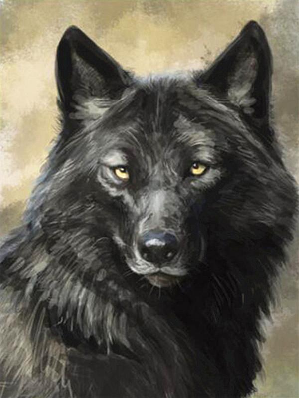 Loup-chien   Peinture par numéros