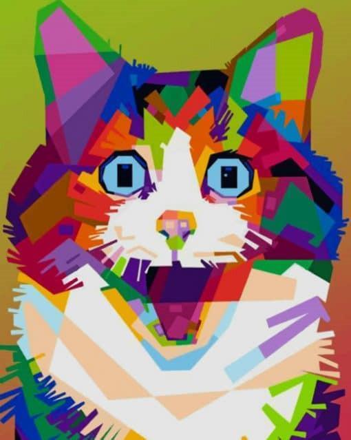 Chat coloré Peinture par numéros
