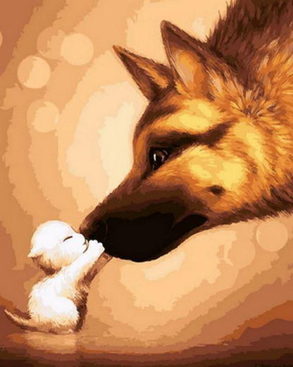 Dog bone   Paint by numbers