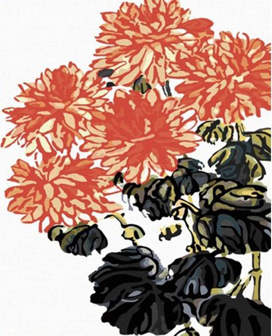 Fleur à peindre par numéros