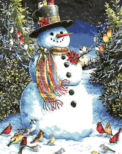 Snowman Paint by Numbers